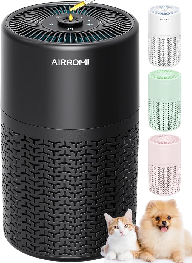 AIRROMI Pets Air Purifier for Home Allergies, by AIRROMI