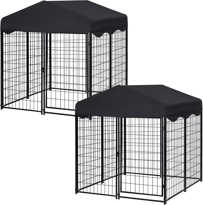 Dog Kennel Outside, 4.5' x 4' x 4' Dog Kennel Outdoor by Jhsomdr