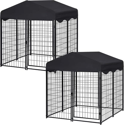 Dog Kennel Outside, 4.5' x 4' x 4' Dog Kennel Outdoor by Jhsomdr