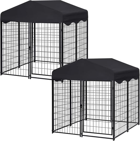Dog Kennel Outside, 4.5' x 4' x 4' Dog Kennel Outdoor by Jhsomdr