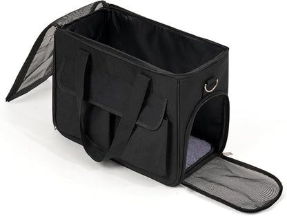 Cat & Dog Carrier for Pets Up to 15 Lbs, Airline Approved Soft-Sided - Image 8