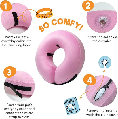 BENCMATE Inflatable Dog Cone Collar Alternative, Soft Dog Cone - Image 2
