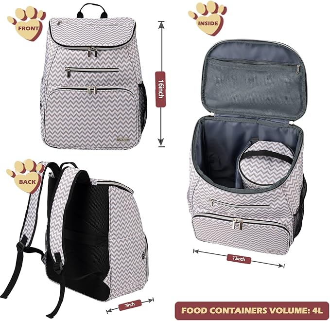 BAGLHER Dog Travel Bag Backpack, Airline Approved Pet Supplies Backpack - Image 3