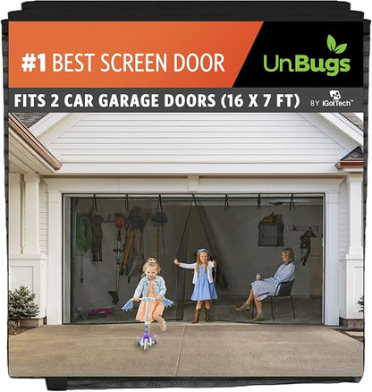 UnBugs Garage Screen Doors for 2 Car Garage by UnBugs