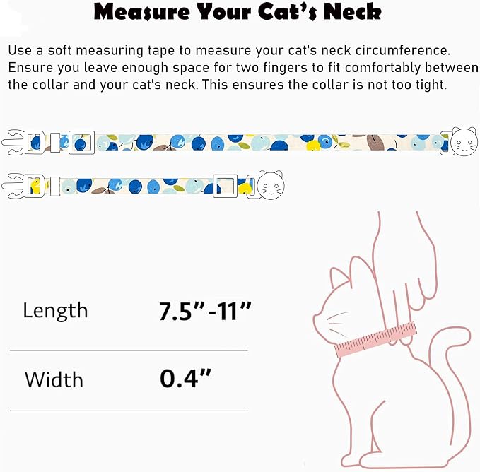 2 Pack Cotton Breakaway Cat Collars Set - Image 8