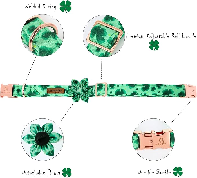 Lionheart Glory St. Patrick's Day Dog Collar, Dog Collar - Image 4