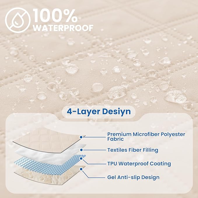 Waterproof Dog Bed Cover Pet Blanket, Soft Couch Cover - Image 2