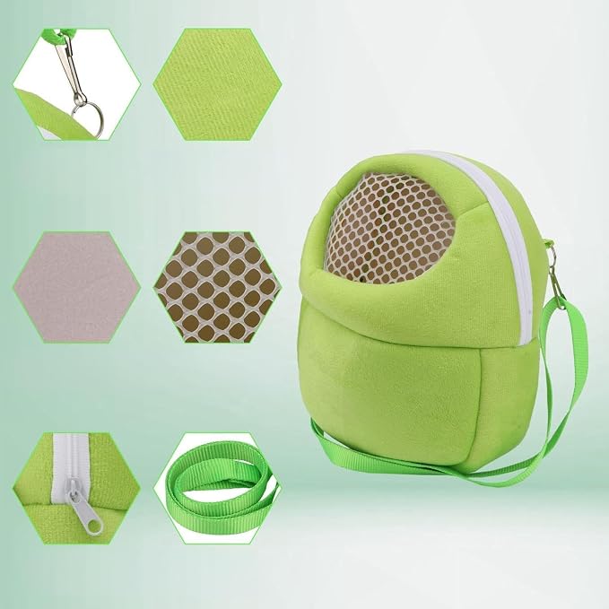 Pet Carrier Backpack for Small Animals, Travel Handbag for Cat, Guinea Pig - Image 4