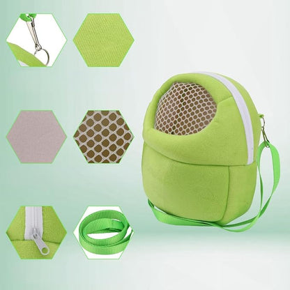 Pet Carrier Backpack for Small Animals, Travel Handbag for Cat, Guinea Pig - Image 4