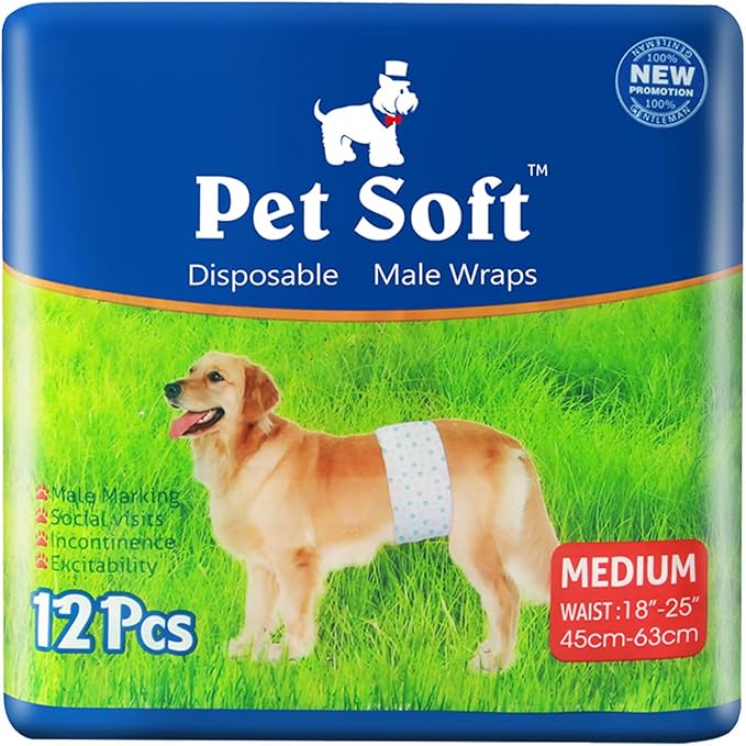 Pet Soft Disposable Male Dog Wraps by PetSoft