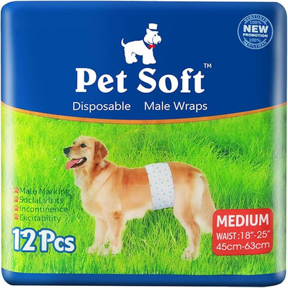 Pet Soft Disposable Male Dog Wraps by PetSoft