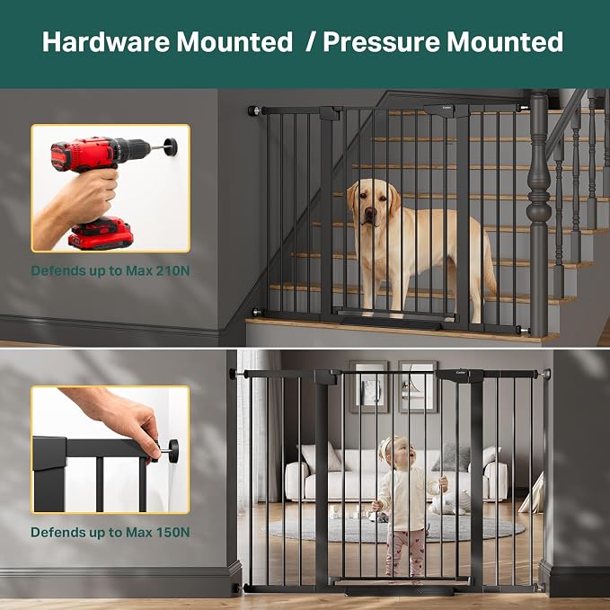 Cumbor 36" Extra Tall 29.7"-51.5" Baby Gate - Image 7