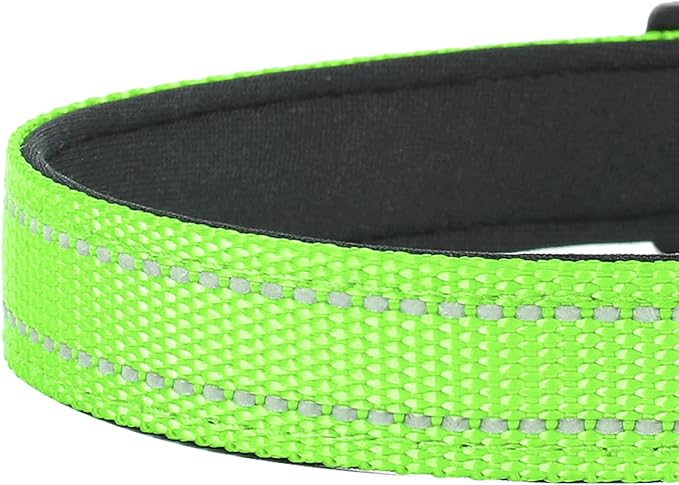 Reflective Dog Collar, Adjustable Soft Neoprene Padded Nylon Pet Collars - Image 5