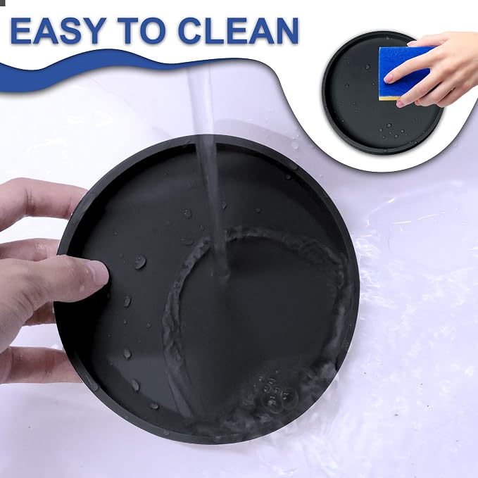 Arespark Pet Silicone Food Mat, Round Eating Tray - Image 8