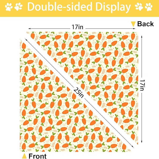 Easter Dog Bandana, 2 Pack Adjustable Holiday Party Pets Rabbit Easter Egg - Image 7