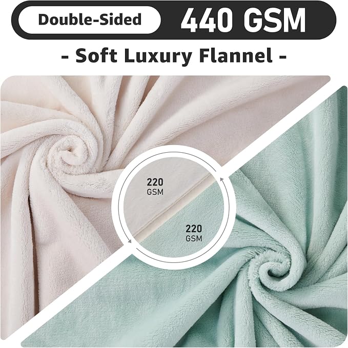 LOOBANI Waterproof Blanket for Bed: Reversible Soft Flannel King Size Bed - Image 6