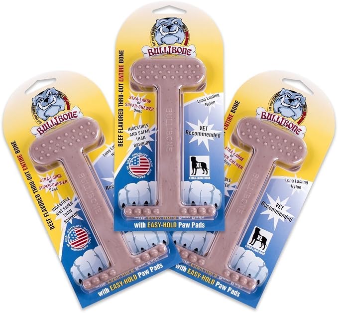 Bullibone Nylon Dog Chew Toy for Aggressive Chewers by Bullibone+Pet+Products+LLC