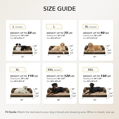 Orthopedic Dog Beds for Extra Large Dogs, Waterproof Egg Crate Foam XL Dog Bed - Image 5