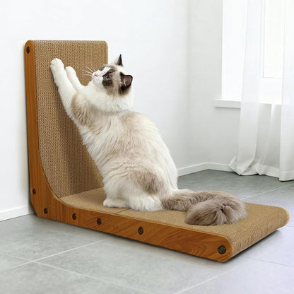 AGYM Cat Scratcher, 26 inch L Shape Cat Scratching Pad - Image 7