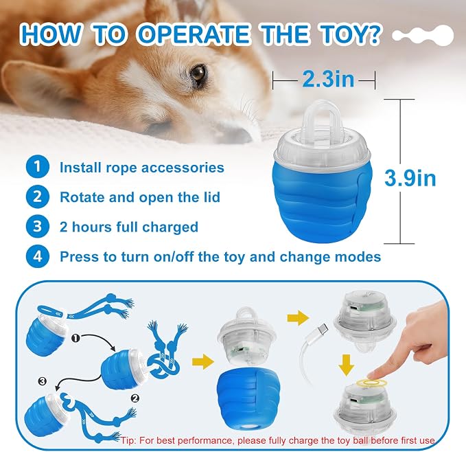 Interactive Dog Toys, Interactive Dog Ball - Image 7