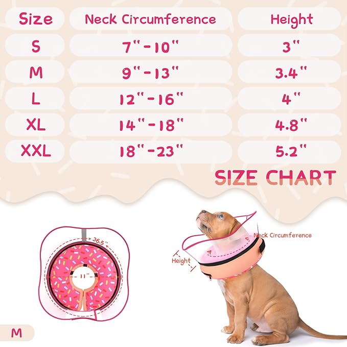 Supet Raised Inflatable Dog Cone Collar to Stop Licking, Soft Dog Cone - Image 6