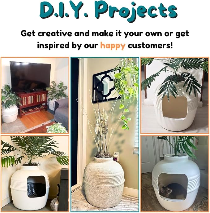 Good Pet Stuff Hidden Litter Box Planter, Decorative Cat Litter Enclosure - Image 13