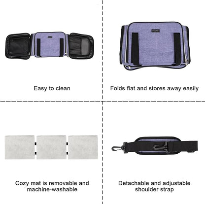 BAGLHER Cat Carrier Bag, Airline Approved Pet Carrier Soft Side Pet Travel 5 - Image 6