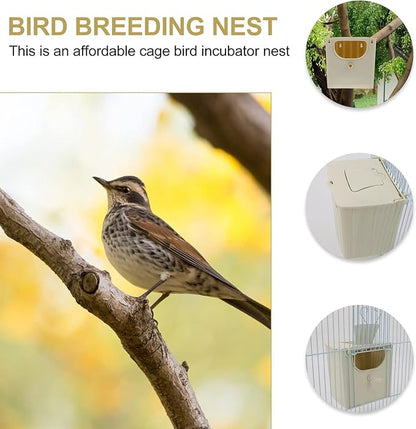 TEHAUX Parrot Breeding Box 5.1X3.9X5.1In Plastic Nesting Box Cage Mounted Bird - Image 8