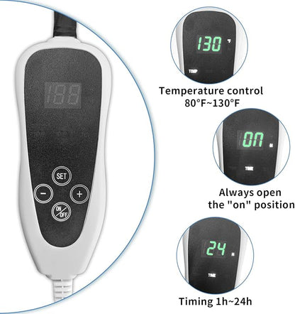 Cat Heating Pad Round with Smart Thermostat Switch and Power Line Protection - Image 7
