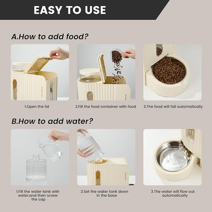 Gardner Pet Gravity Automatic 2-in-1 Pet Feeder, 0.8 Gallons*2 Cat Feeder and - Image 6
