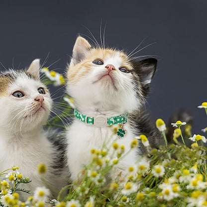 Lionet Paws 2pcs Pack St. Patrick Cotton Cat Collar, Breakaway Buckle - Image 7