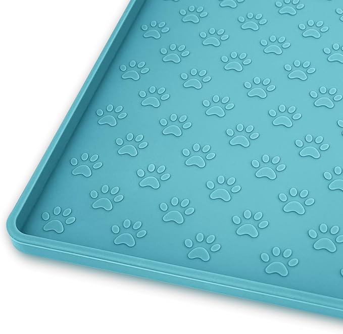 Ptlom Dog Food Mat Anti-Slip Pet Bowl Mats by PTLOM