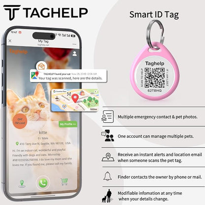 2-Pack QR Code Pet ID Dog cat Tags - Image 4