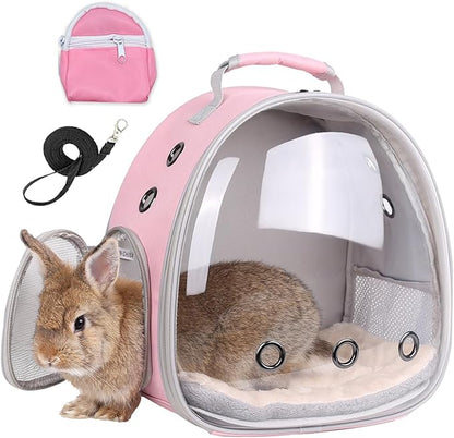 Portable Small Animal Backpack Travel Breathable Pet Carrier Bag Cages by LightUpYourPetsLife