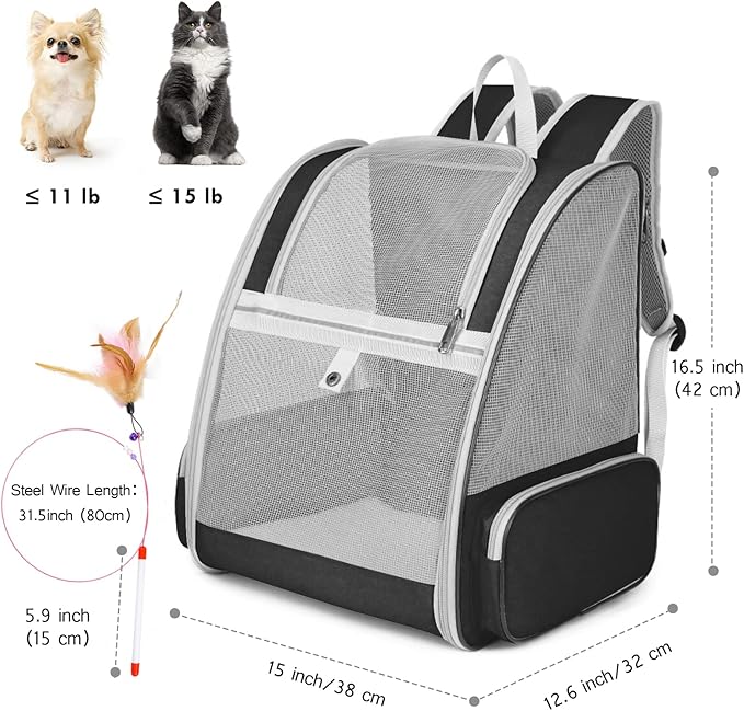 Cat Backpack Carrier, Pet Carrier Backpack - Image 5