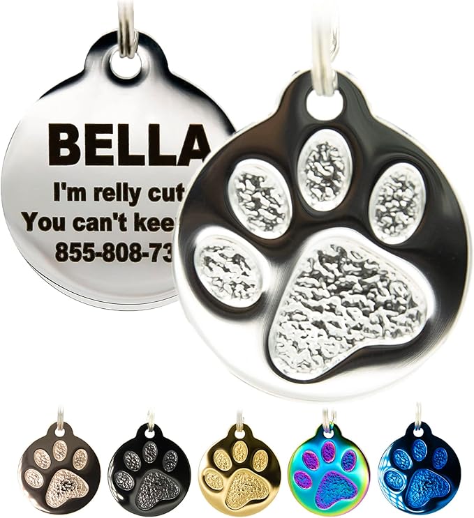 Engraved Pet Tag for Dogs and Cats by PetANTastic
