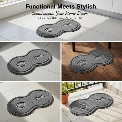 Non-Slip Pet Food Mat, Waterproof Dog Cat Bowl Placemat - Image 6