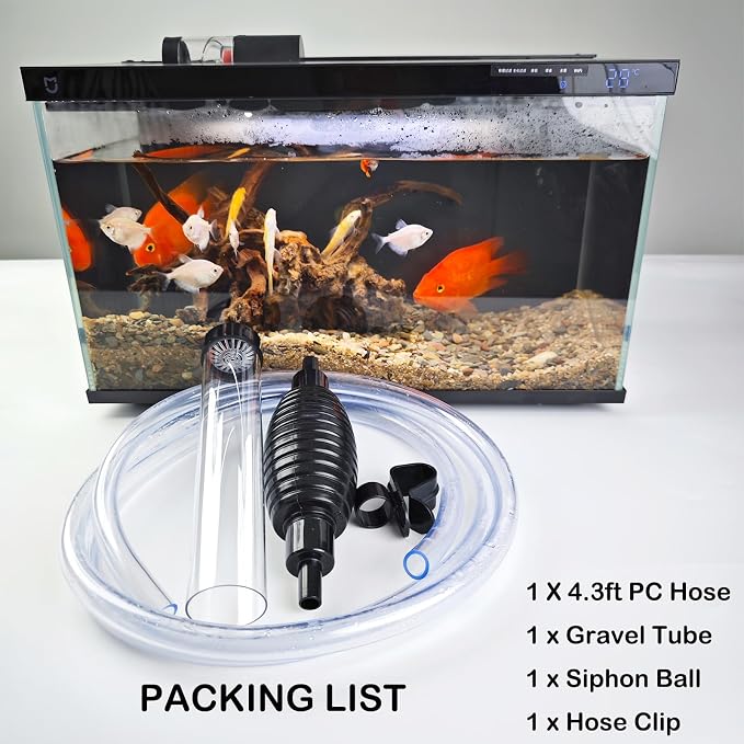 4.3ft Fish Tank Cleaner Aquarium Siphon Gravel Vacuum - Image 8