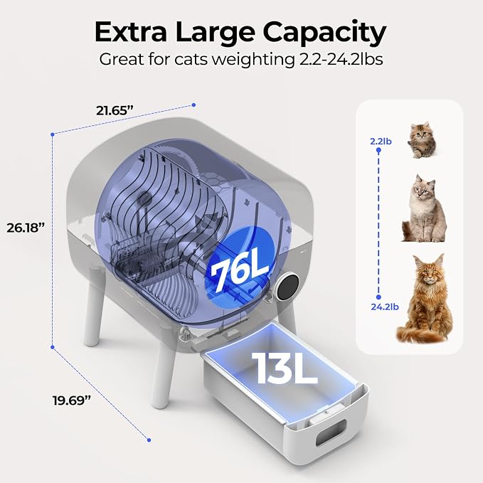 Self Cleaning Cat Litter Box: Extra Large Automatic Litter Box - Image 2
