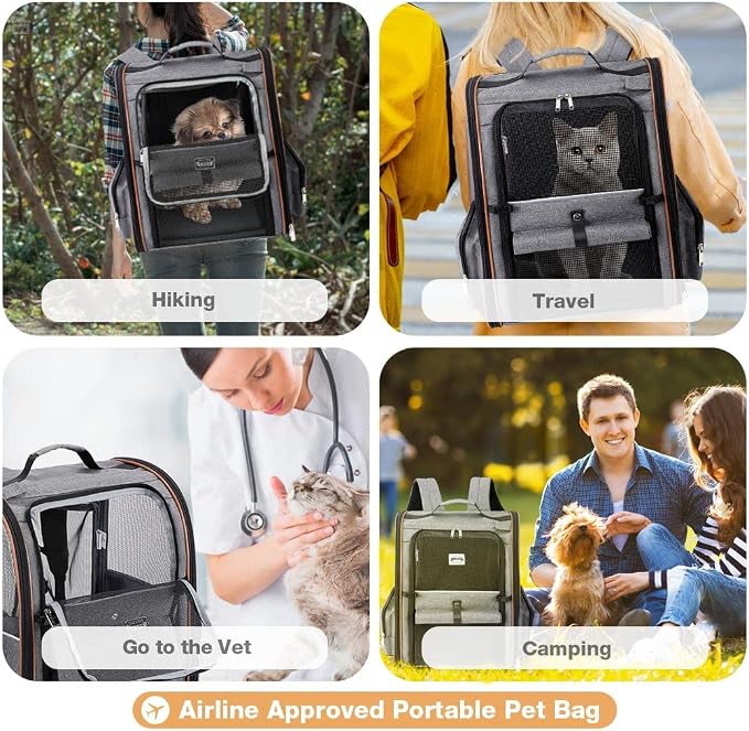 Lekebobor Cat Carrier Backpack, Expandable Pet Carrier - Image 8