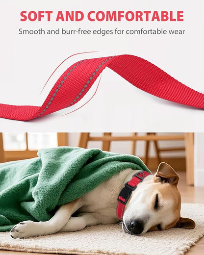 Joytale Reflective Dog Collar, Adjustable Nylon Pet Collar - Image 3