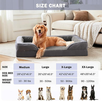 INVENHO Orthopedic Extra Large Dog Bed, XXL Waterproof Dog Sofa, Egg-Crate Foam - Image 7