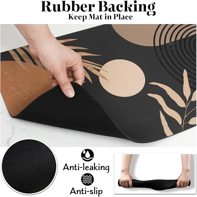 Dog Food Mats for Floors, Absorbent Dog Bowl Mat for Food and Water Dispenser - Image 6