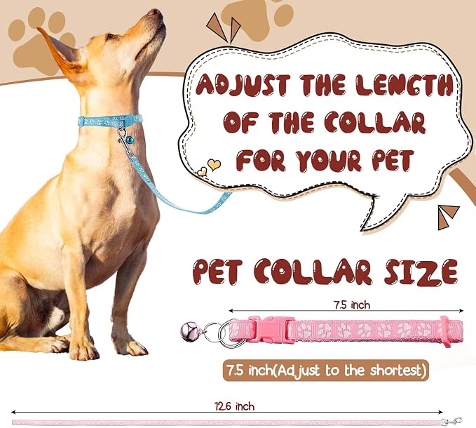 Amylove 48 Pcs Dog Collar and Leash Set, Polypropylene Adjustable Puppy Collars - Image 2