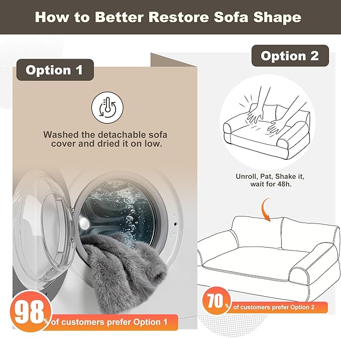 Cat Couch Bed - Cat Bed for Indoor Cats, Calming Pet Sofa Puppy Sleeping Bed - Image 4
