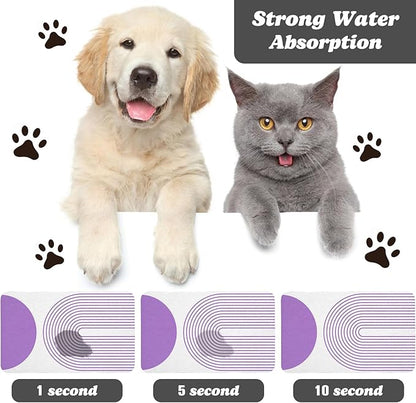 Dog Food Mats for Floors Waterproof, Cat Water Bowl Mats Pet Feeding Absorbent - Image 2