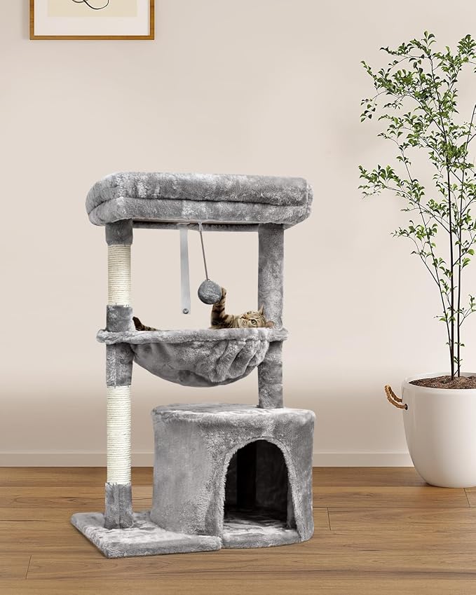 SYANDLVY Small Cat Tree for Indoor Cats, Activity Cat Tower - Image 7