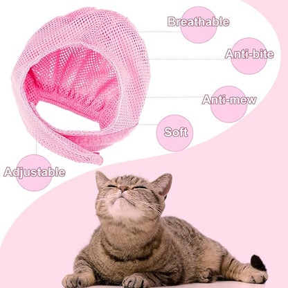 10 Pcs Cat Bathing Bag Set Pet Mesh Shower Bag Anti Bite and Scratch Pet - Image 3