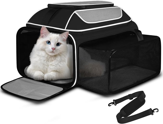 Petskd Top and Side Expandable Pet Carrier 19x13x9 Inches Southwest Allegiant by Petskd