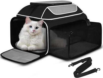 Petskd Top and Side Expandable Pet Carrier 19x13x9 Inches Southwest Allegiant by Petskd